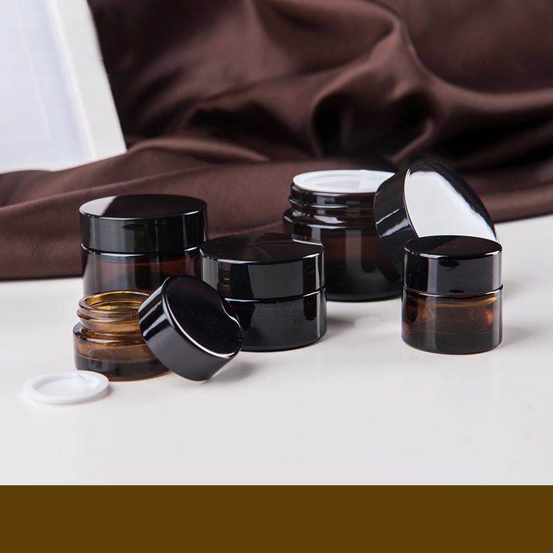 透明棕色便携玻璃化妆品分装空瓶子膏霜瓶眼霜面霜瓶遮光精油瓶,淘宝优惠券,粉丝福利购,淘宝优惠卷