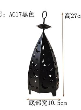 烛台摆件创意家居桌面装饰浪漫工艺品 欧式铁件镂空鸟笼烛台摆饰