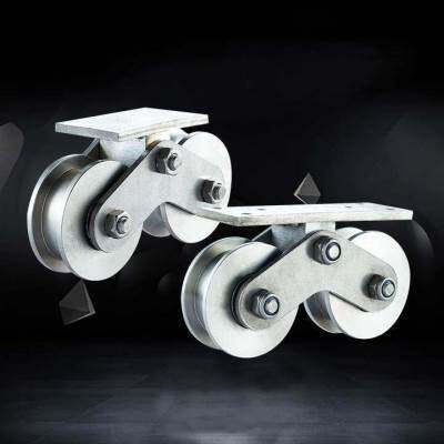 极速重型移门轮拉门轮轨道轮双轮拉门滑轮下轨道轮v型门轮u型h型 - 图0