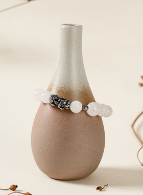 【金运增贵】白幽灵貔貅手串范李李五行缺金者招贵人吉祥手链