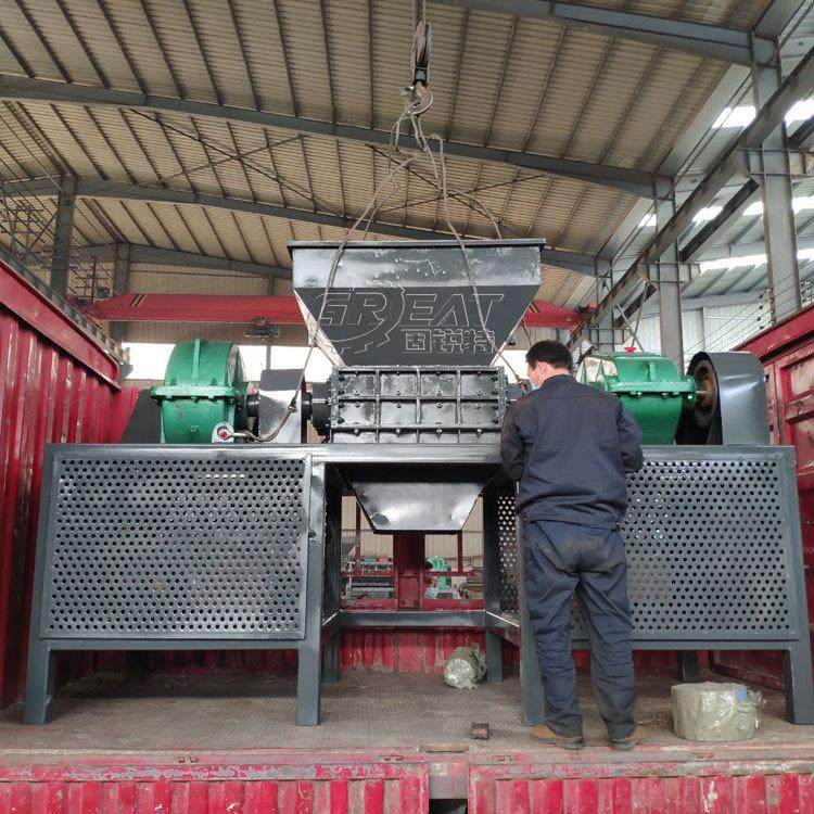 木段树墩树根双轴破碎机土工布搅碎机冻板肉大型绞碎机,淘宝优惠券,粉丝福利购,淘宝优惠卷