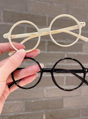 儿童眼镜宝宝超萌可爱圆形无镜片镜架男女童造型拍照装饰眼镜框架