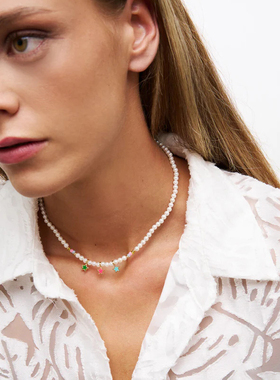 董璇同款 RuedesMille意大利原创珍珠项链女星星吊坠串珠链锁骨链