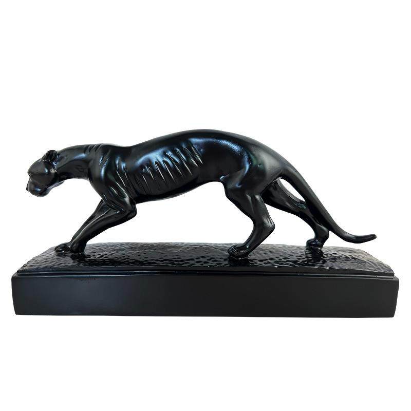 现代简约抽象豹子动物雕塑树脂摆件客厅电视柜样板间软装家居饰品,淘宝优惠券,粉丝福利购,淘宝优惠卷