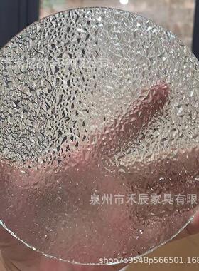 跨境手绘玻璃装饰挂件空白圆形玻璃手工DIY玻璃画颜料创意装饰品