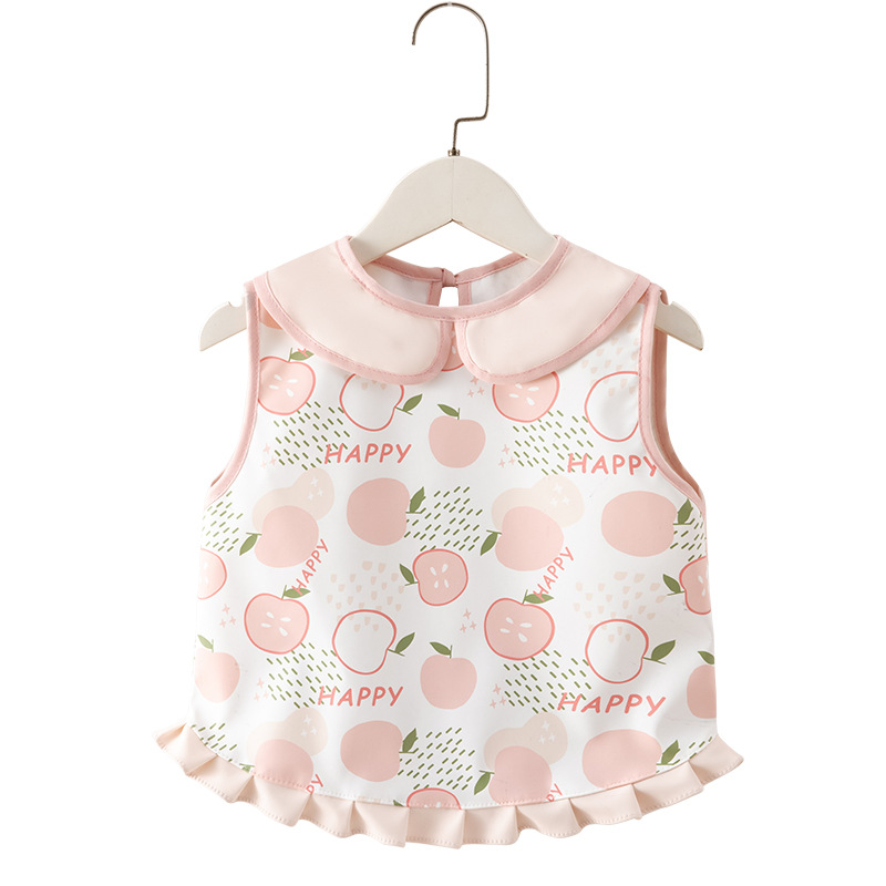 Children's smock, baby eating bib, vest-style waterproof protective clothing for men and women, anti-dirty apron, baby eating bib, reverse dressing