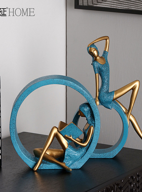 现代轻奢高档软装饰品创意家居客厅酒柜玄关电视柜办公室桌面摆件