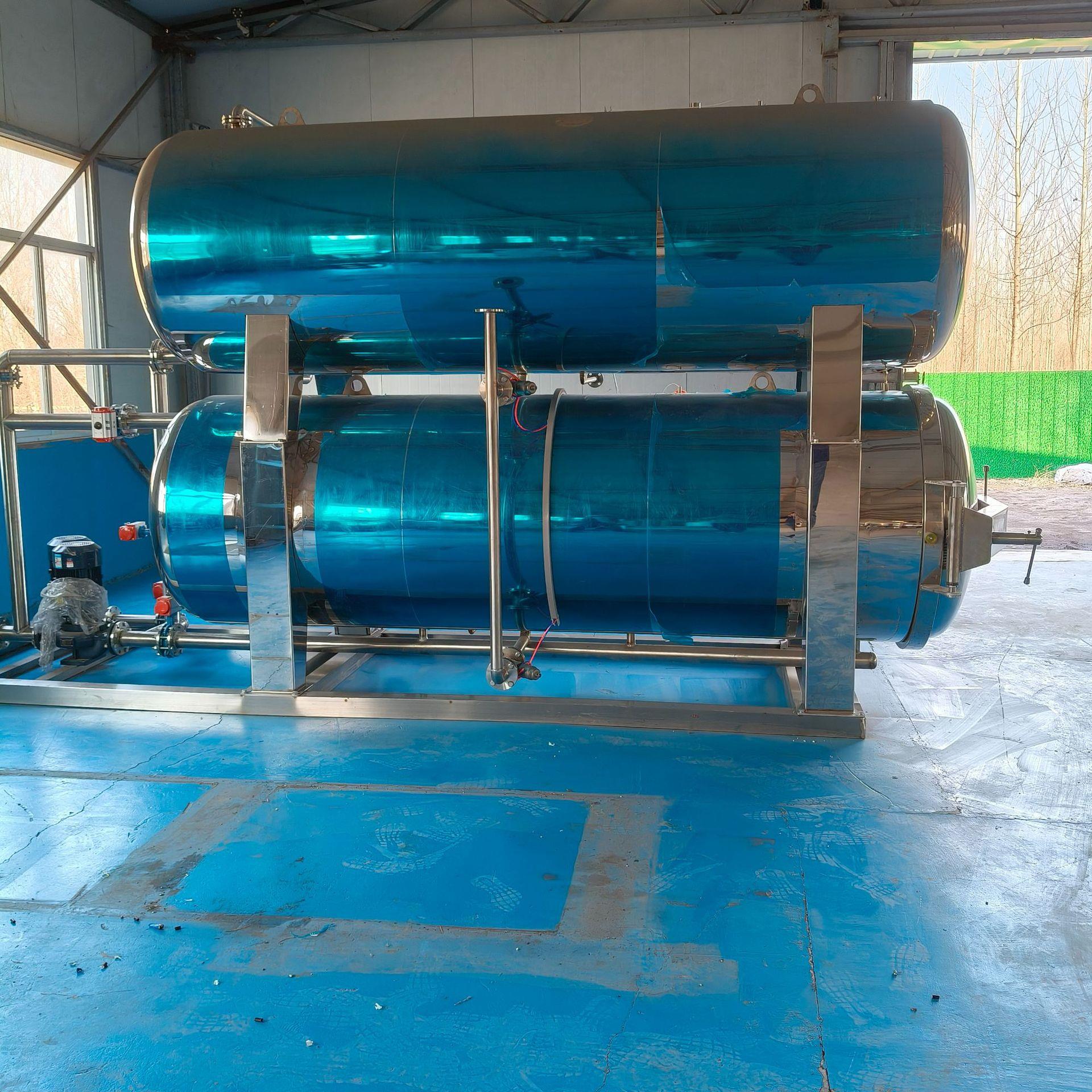 高温高压杀菌锅双层水浴灭菌锅真空袋装卤肉罐装奶制品饮料灭菌釜 - 图2