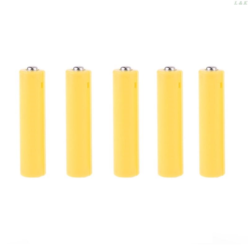5Pcs AA AAA Size Dummy Fake Battery Setup Shell Placeholder - 图0