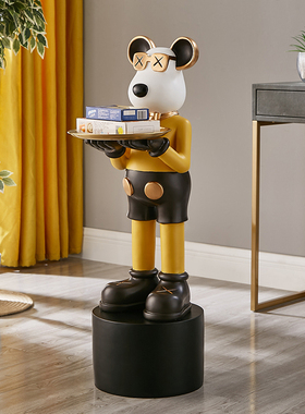 客厅大号爆力熊落地摆件电视柜沙发旁家居装饰办公室开业乔迁礼品