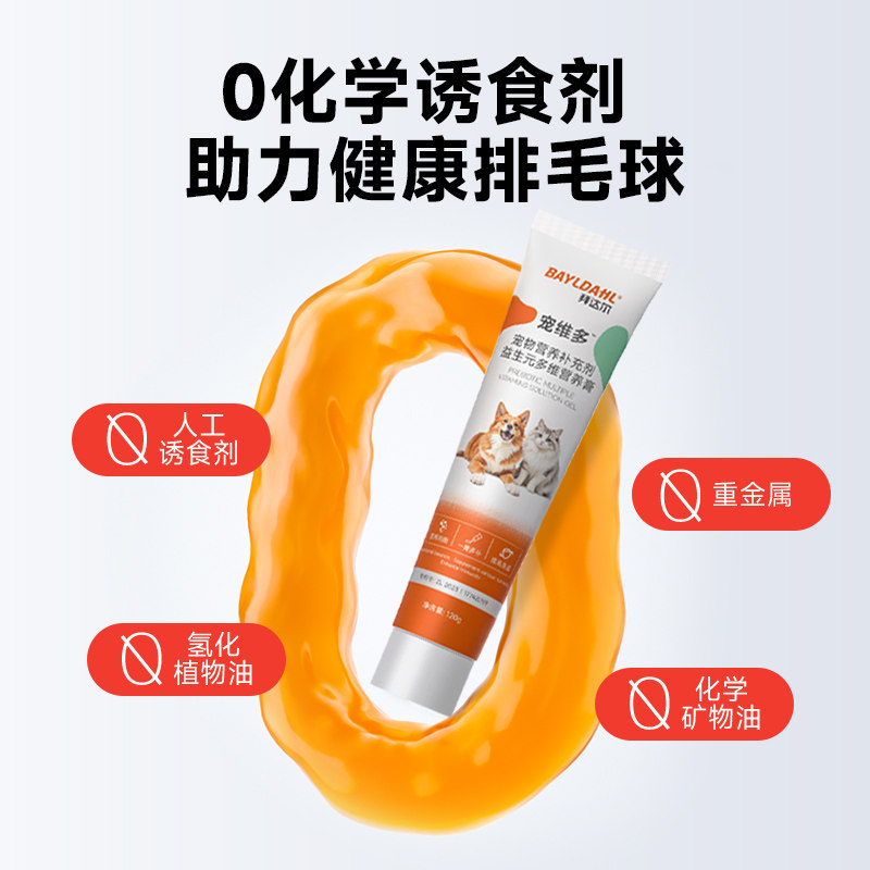 拜达尔猫咪狗狗营养膏宠物调理专用营养补充剂益生菌肠胃美毛发腮,淘宝优惠券,粉丝福利购,淘宝优惠卷