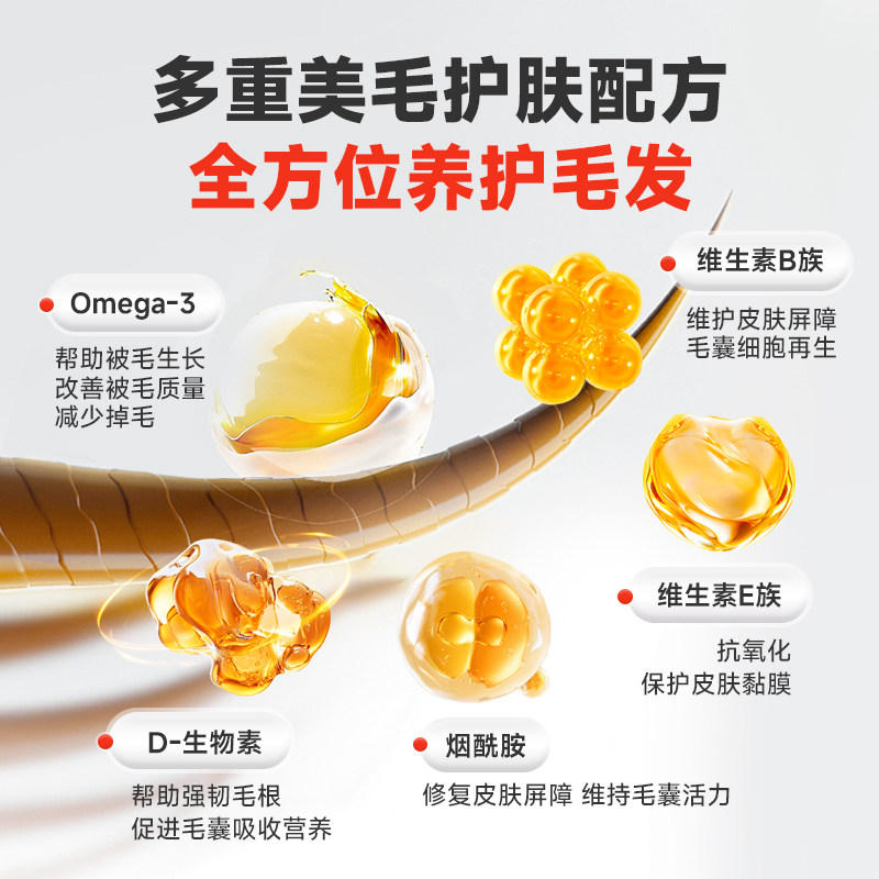 拜达尔乳化鱼油猫咪狗狗防掉毛美毛专用omega3宠物高纯度深海鱼油,淘宝优惠券,粉丝福利购,淘宝优惠卷