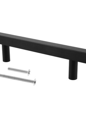 好货Modern Alloy Black Cabinet Handle Square Furniture T Har
