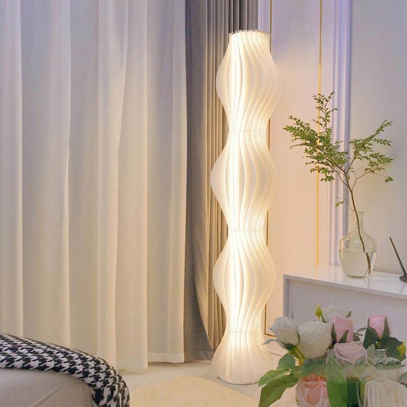 网红草裙灯落地灯客厅氛围灯沙发装饰卧室轻奢直播背景奶油风创意,淘宝优惠券,粉丝福利购,淘宝优惠卷