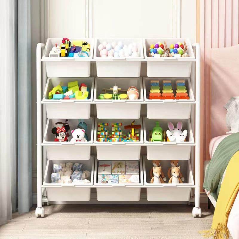 儿童玩具收纳架子宝宝玩具分类多层大容量儿童房落地可移动整,淘宝优惠券,粉丝福利购,淘宝优惠卷
