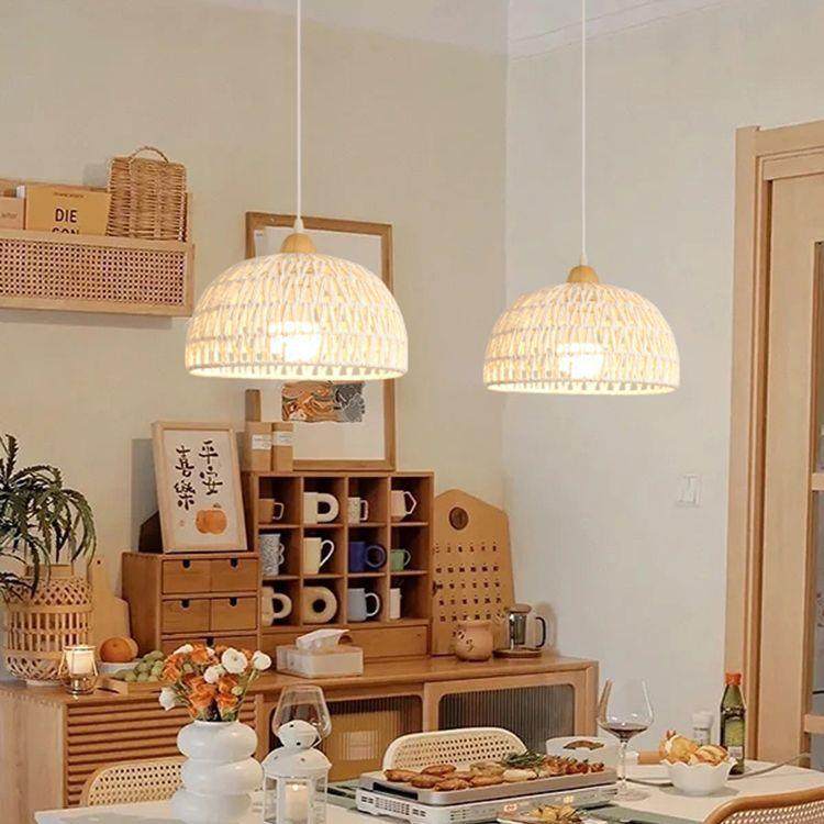 日式绳编吊灯奶油风餐桌吧台餐厅麻绳灯民宿卧室简约编织绳艺灯具,淘宝优惠券,粉丝福利购,淘宝优惠卷