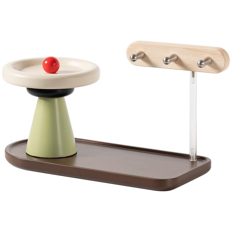 WOZOOM屋准简约现代轻奢桌面摆件收纳架入户玄关钥匙托盘装饰品 - 图3