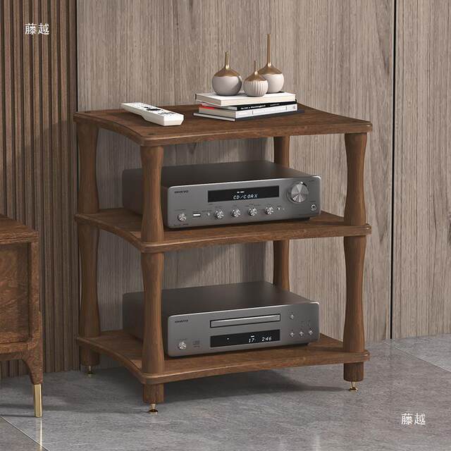 Pure solid wood amplifier rack cabinet audio and video equipment cabinet audio equipment rack