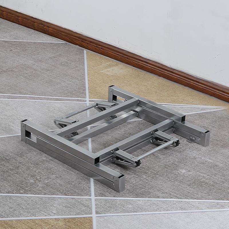 正方形折叠桌腿支架腿桌架铁桌子腿餐桌腿桌架子金属桌脚台面支架 - 图0