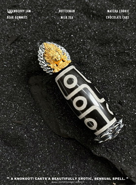 S925银绿度母桶珠莲花吊坠约14.8g4.6cm M5383