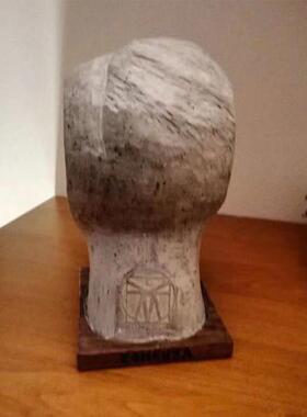 约翰尼雕塑人头树脂桌面装饰人脸书架 图书馆雕塑工艺品摆饰雕像