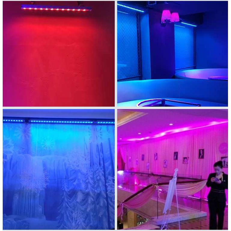 LED洗墙灯DMX512控制 大功率RGB投射灯 户外DMX512七彩投射灯 - 图1