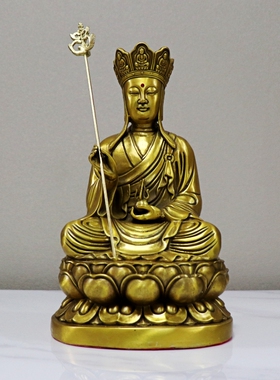 热销包邮铜佛像保平安摆件纯铜娑婆三圣地藏王菩萨观音菩萨释迦牟