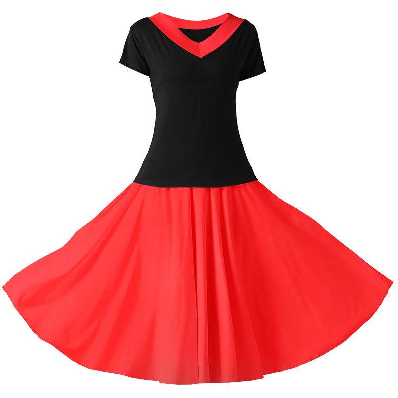 新款广场舞服装套装练功服跳舞衣服裙子半身裙短袖上衣两件套女夏,淘宝优惠券,粉丝福利购,淘宝优惠卷