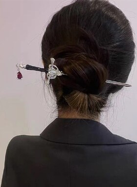 Vintage Hair Stick Sword Pendant Alloy Chinese Hanfu Hair Ac