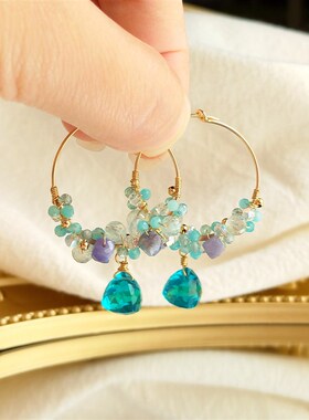好货Lii Ji Tanzanite Amazonite  Aquamarine Apatite Austrian