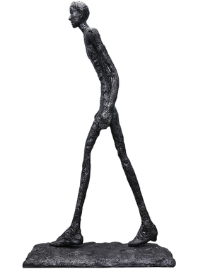 现代创意人物雕塑摆件酒店大堂售楼处玄关商业人像大型落地工艺品