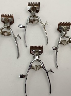 老物件摆件理发工具推子老式手动推剪无噪音复古怀旧收藏影视道具