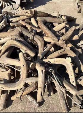 采购产品民俗，怀旧的老牛套，牛头，旧物品，旧农具，耕作牛套，