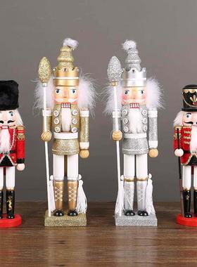 胡桃夹子士兵桌面木偶卡通创意摆件办公室摆放家居艺术摆设装饰品