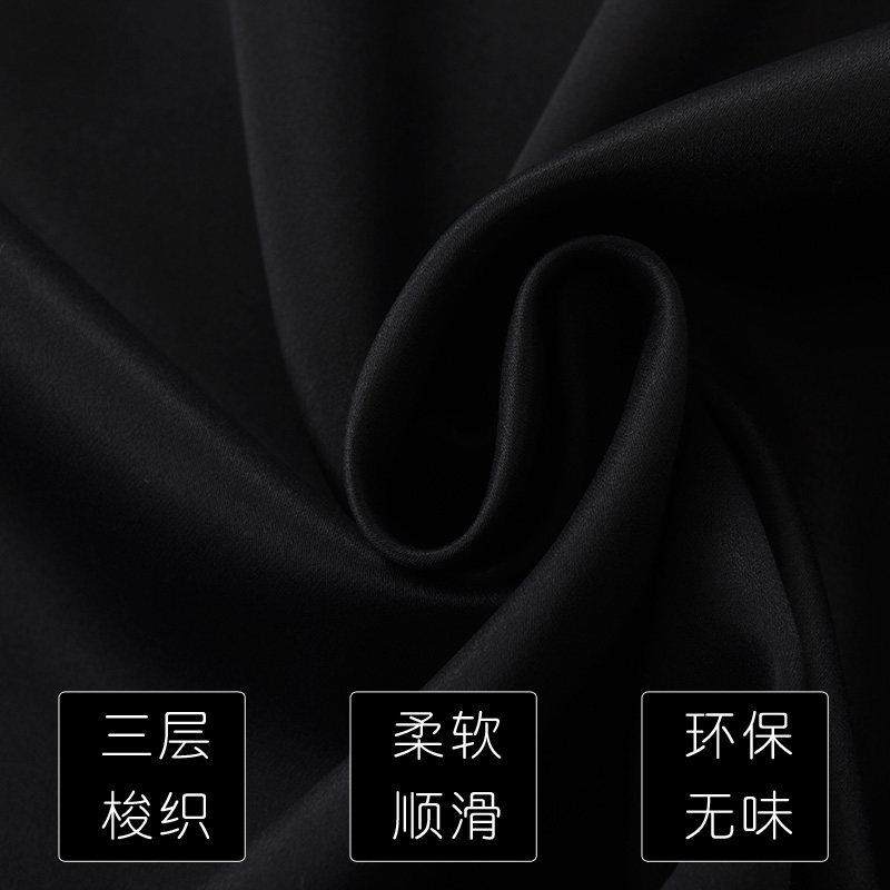 双面黑色全遮光窗帘布个性拍照摄影遮阳防风保暖飘窗卧室窗帘成品,淘宝优惠券,粉丝福利购,淘宝优惠卷