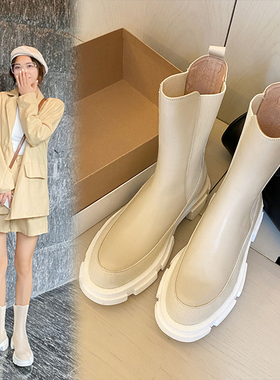 INS HOT Women ankle boots natural leather 22-25CM cowhide st