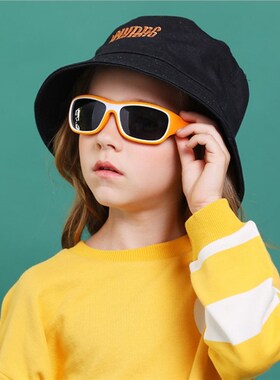 时尚儿童护目偏光太阳眼镜户外骑行防风沙太阳眼镜女抗UV遮阳镜男