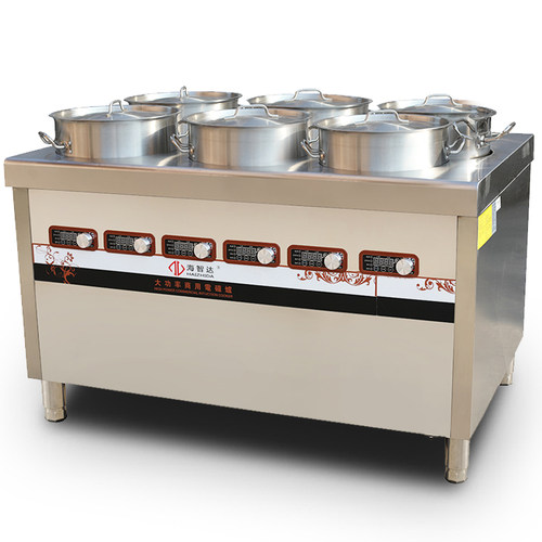 海智达商用电磁炉5000w带汤通平面煲汤炉5-15kw可定制大功率汤炉 - 图0