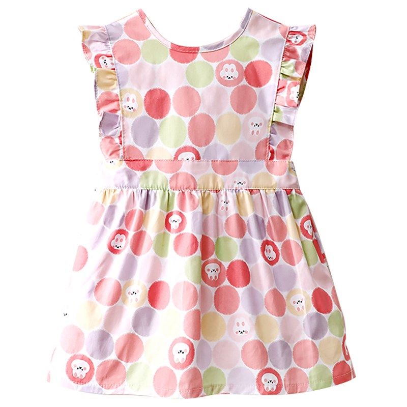 Rika baby girl summer thin kindergarten eating vest style bib waterproof and anti-dirty children's bib summer style sleeveless