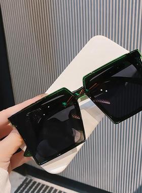 大框方形显瘦大脸偏光墨镜女韩版眼镜潮显脸小街拍太阳镜男圆长脸