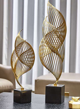 热销创意金属摆件现代简约客厅电视柜玄关北欧轻奢家居酒店大厅装