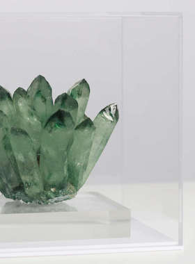 热销现代样板房水晶亚克力罩盒子摆件设售楼处洽谈区茶几陈设软装