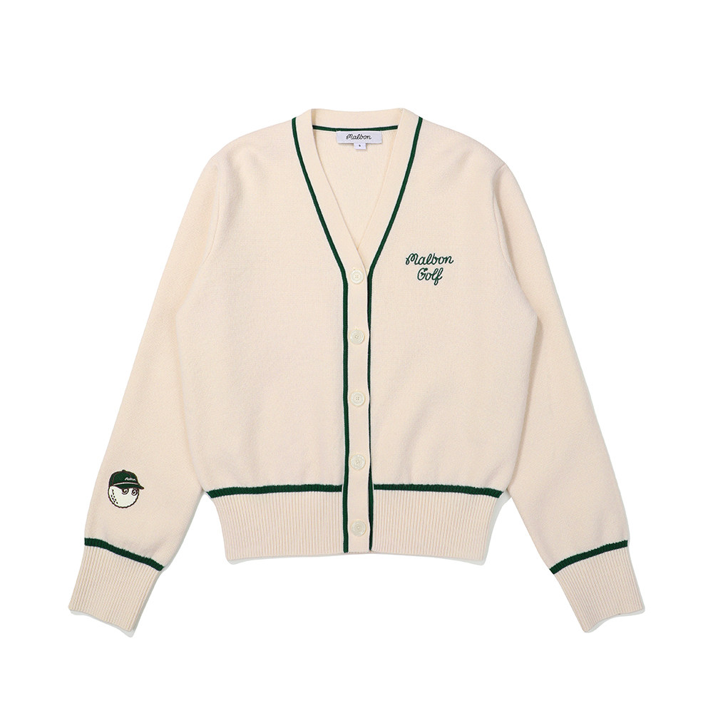 25韩国MALBON高尔夫服装女款运动上衣针织开衫外套休闲百搭时尚,淘宝优惠券,粉丝福利购,淘宝优惠卷