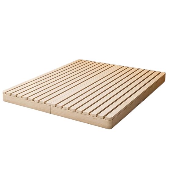 Japanese style bed frame simple platform bed solid wood floor bed tatami floor mattress base homestay low bed