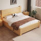 Modern and simple solid wood bed 1.8m double bed master bedroom economical same-day delivery home 1.5m single bed