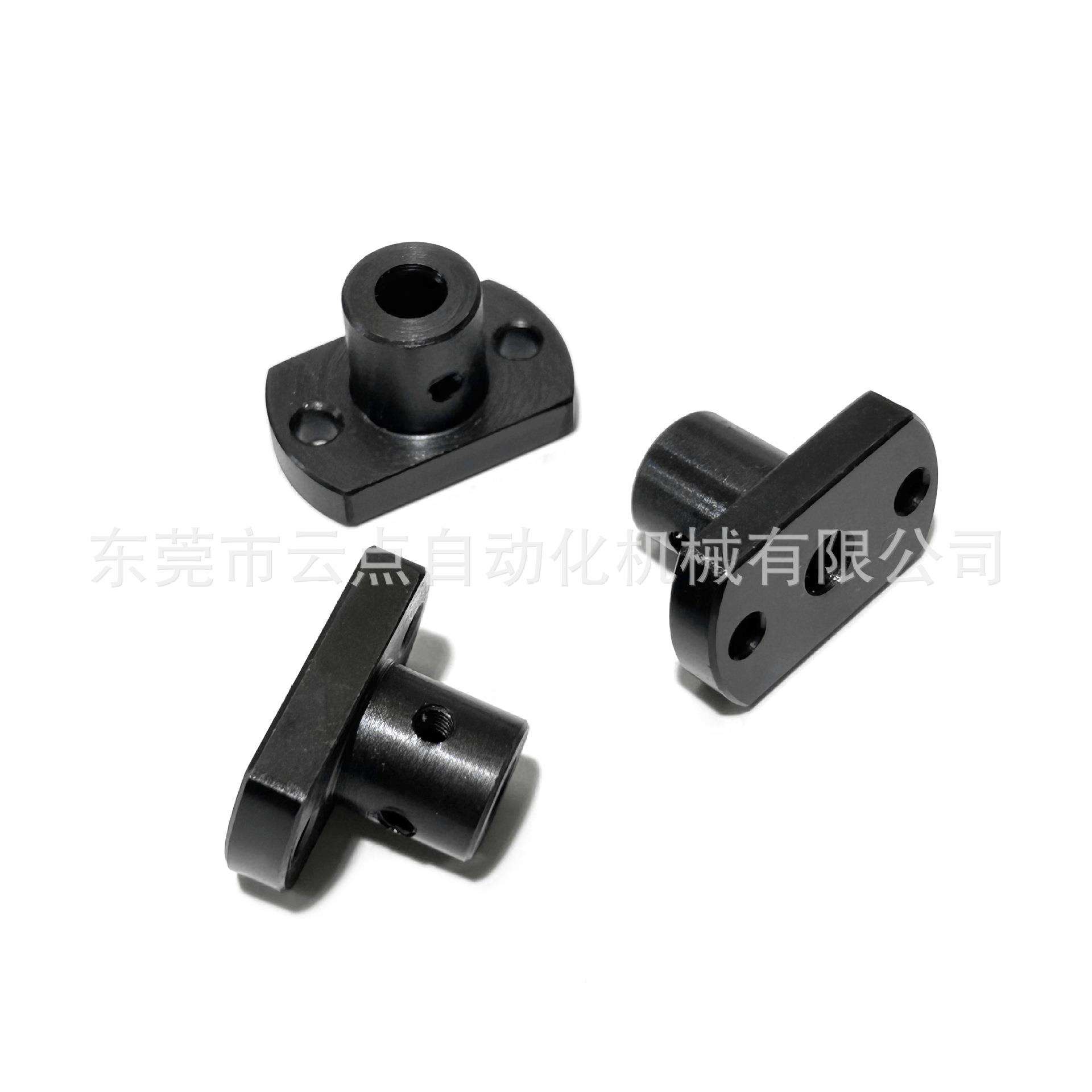 GAC21导向轴支座双切边法兰底座标准型光轴支柱固定支撑架钢制 - 图0