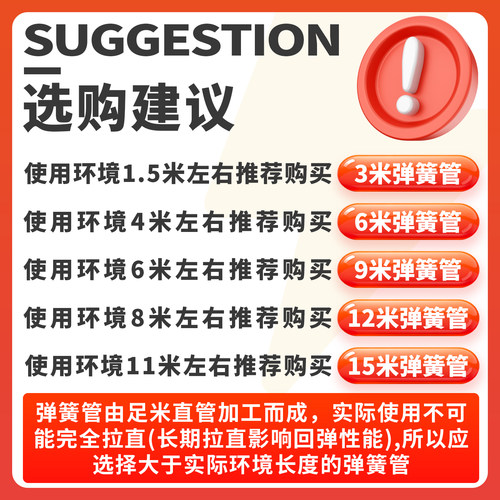 三层夹纱管气动防爆高压弹簧软管PU防冻打气泵空压机风炮8mm10/12 - 图0