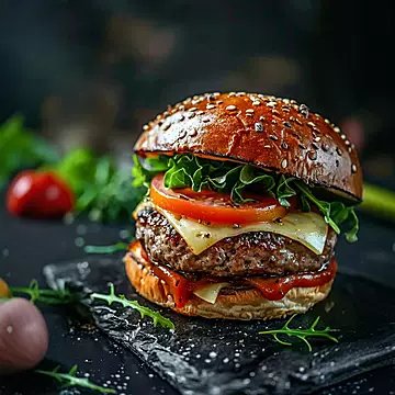 澳骄牛安格斯谷饲牛肉饼雪花新鲜牛肉堡[70元优惠券]-寻折猪