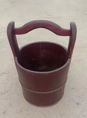 民俗老物件水桶木盆竹篮农耕文化旧农具复古怀旧展览摆件影视道具