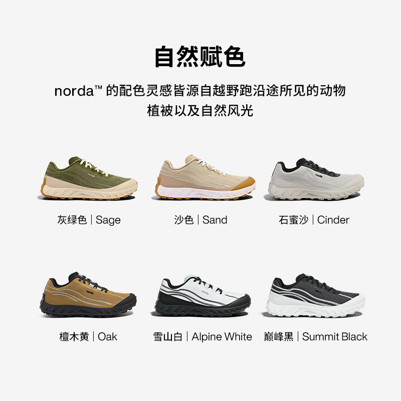 norda 002低帮越野跑鞋男鞋雪山白Dyneema户外登山轻便运动鞋 - 图1